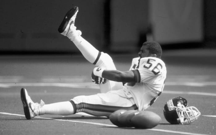 LT gets his stretch on.